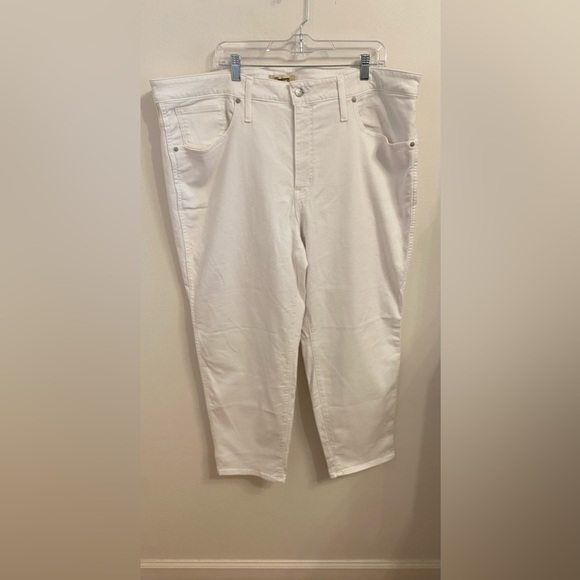 Madewell Plus Stovepipe Jeans in Pure White Size 24W - Picture 2 of 6